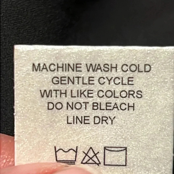 Revolve Krista women’s blouse black long sleeve high collar button in back event - Picture 11 of 11